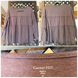 Garnet Hill Tiered Knit top